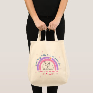 Tote Bag Quelque chose me dit que je vais t'aimer pour touj
