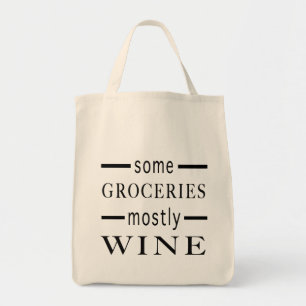 Tote Bag Quelques épiceries Principalement du vin