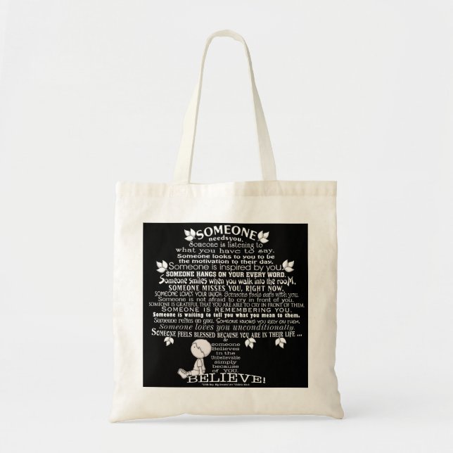 Tote Bag QUELQU'UN arbre (Devant)
