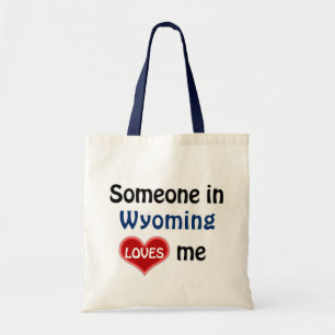 Tote Bag Quelqu'un au Wyoming m'aime