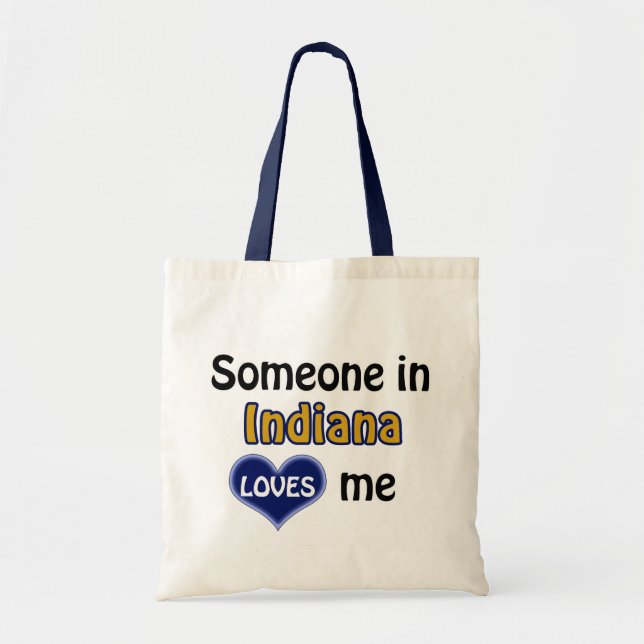 Tote Bag Quelqu'un dans l'Indiana m'aime (Devant)