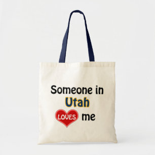 Tote Bag Quelqu'un dans l'Utah m'aime