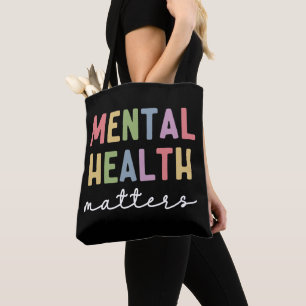 Tote Bag Questions de santé mentale Sensibilisation à la