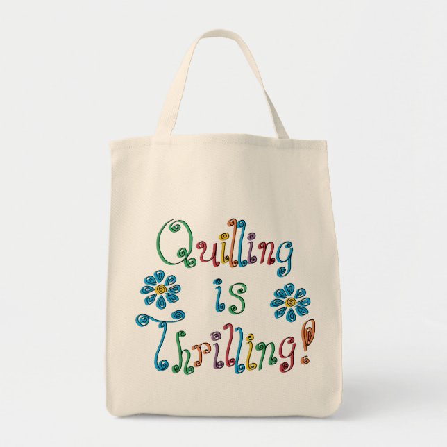 Tote Bag Quilling est excitant (Devant)
