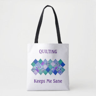 Tote Bag Quilting me garde Sane Fourre-tout