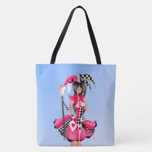 Tote Bag Quirky Jester et Puppet King
