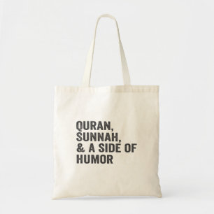 Tote Bag Quran Sunnah et un côté de l'Humour Drôle Ramadan 