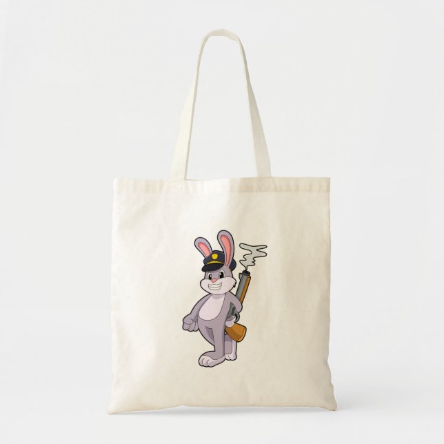 Tote Bag Rabat en tant qu'officier de police avec casquette (Devant)