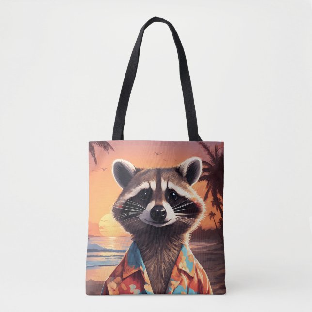 Tote Bag Raccoon Holiday (Devant)