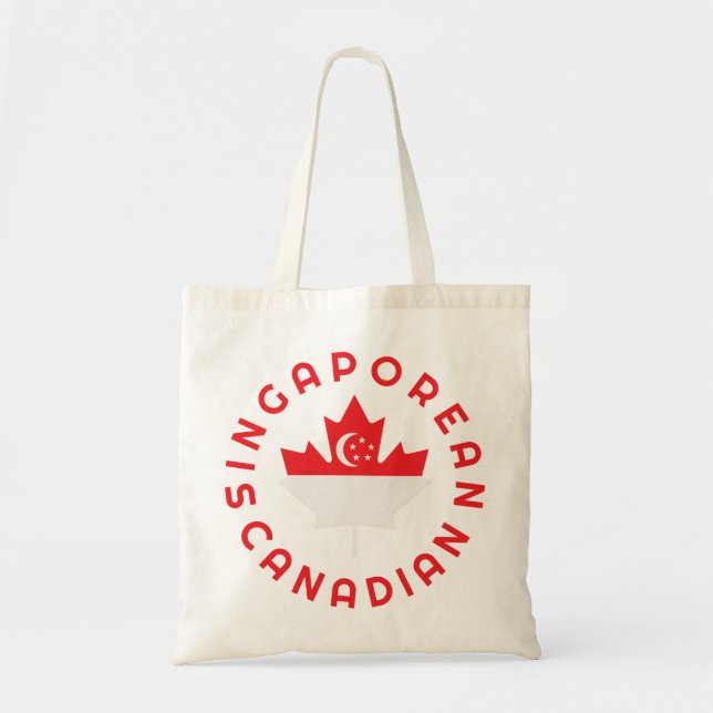Tote Bag Racines canadiennes singapouriennes (Devant)