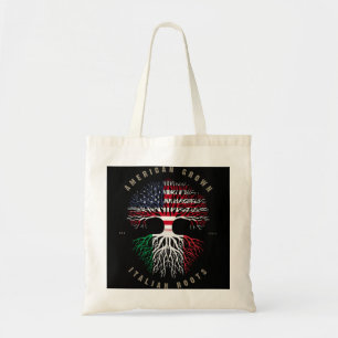 Tote Bag Racines italiennes de croissance américaine Italie
