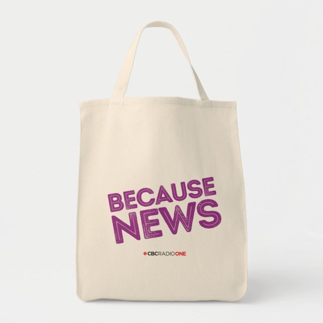 Tote Bag Radio-Canada parce que News (Devant)