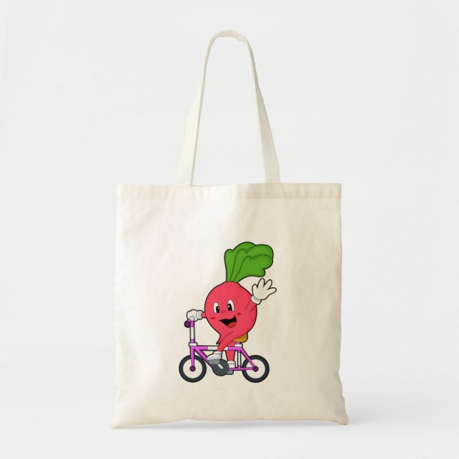 Tote Bag Radish avec vélo (Devant)