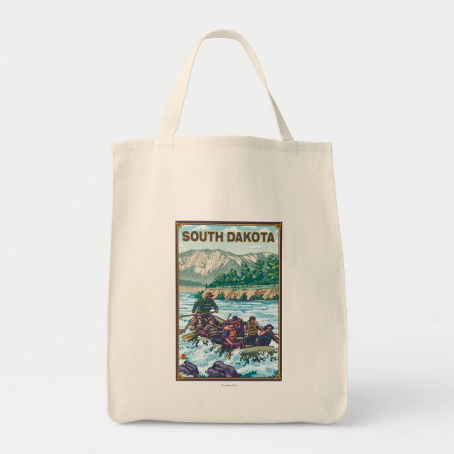Tote Bag Rafting fluvial Dakota du Sud (Devant)