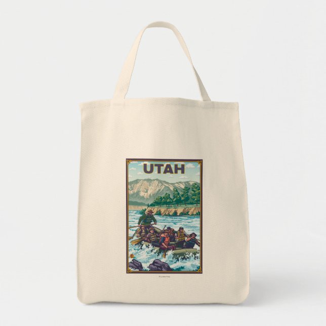 Tote Bag Rafting fluvial Utah (Devant)