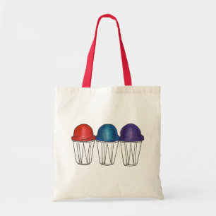 Tote Bag Rainbow Italien Shaved Ice Frozen Sno Cone Sag