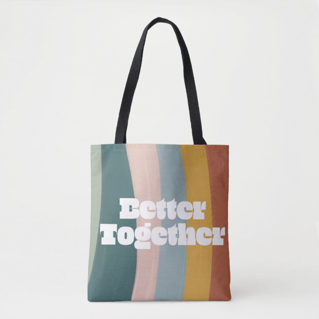 Tote Bag Rainbow Mieux Ensemble (Devant)