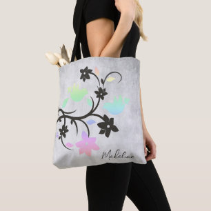 Tote Bag Rainbow Pastel Lovebirds Fourre-tout