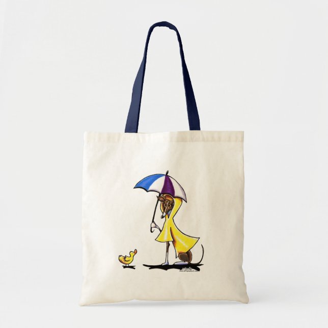 Tote Bag Raincoat italien Greyhound (Devant)