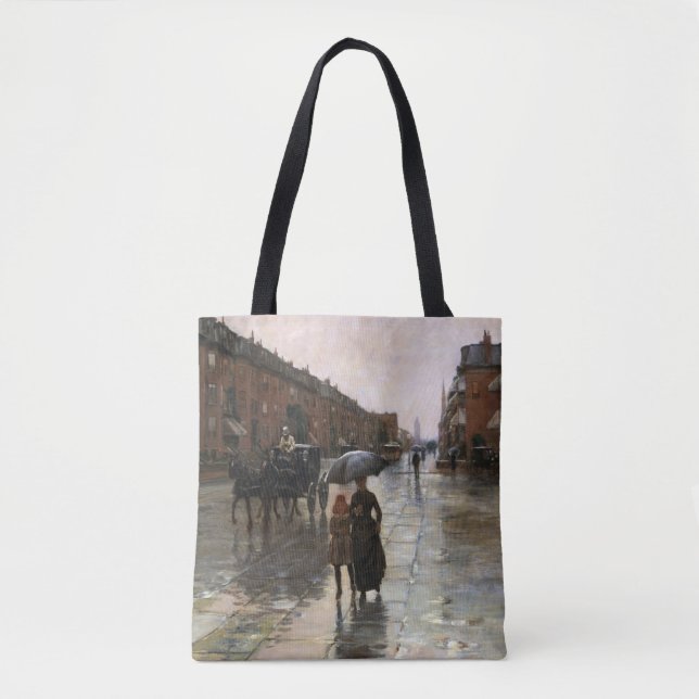 Tote Bag Rainy Day, Boston par Frederick Childe Hassam (Devant)