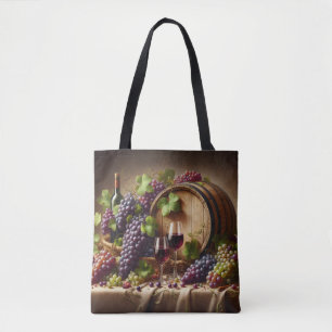 Tote Bag Raisins et vin vie morte