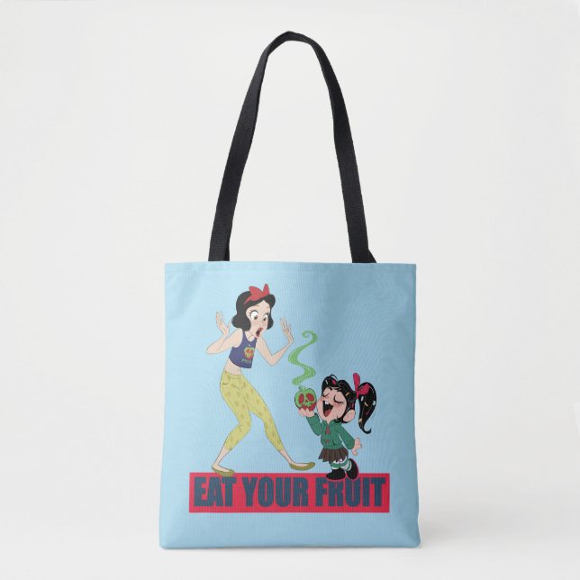 Tote Bag Ralph rompt Internet| Blanche neige et vanellope (Devant)