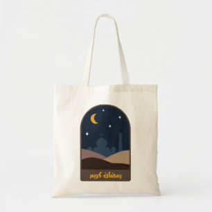 Tote Bag Ramadan Kareem Désert Abstrait La Nuit