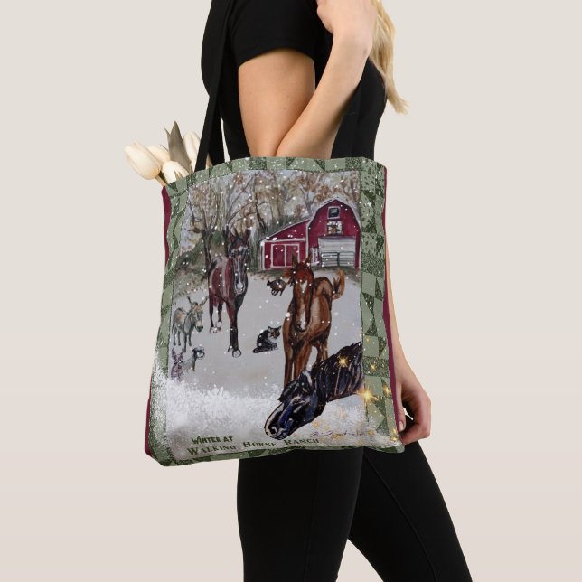 Tote Bag ranch à cheval (De près)