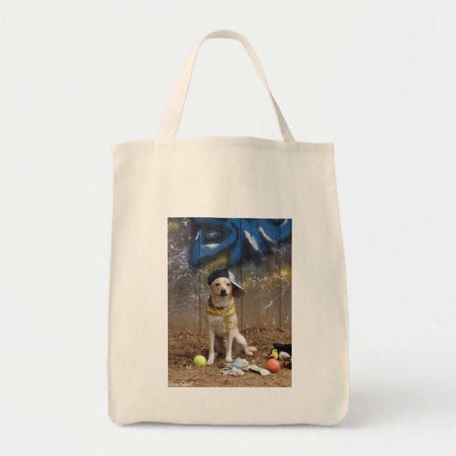 Tote Bag Rapper Dog - "Lil Sneezy" Fourre-tout - Option 2 (Devant)