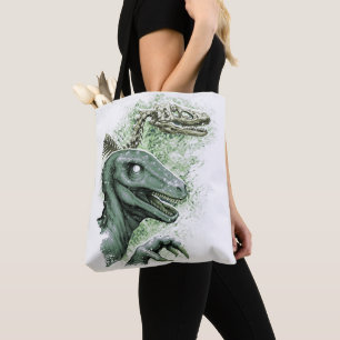 Tote Bag Raptor en vert