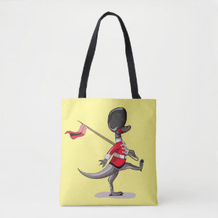 Tote Bag Raptor Habillé En Garde Britannique.