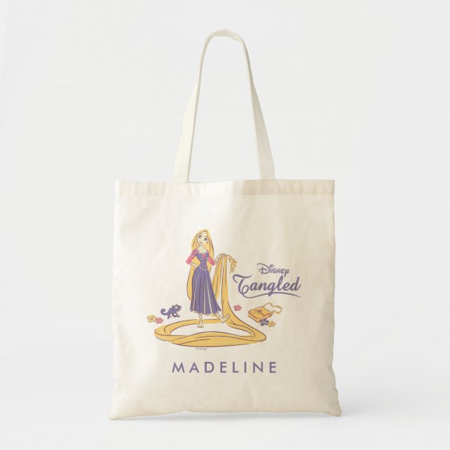 Tote Bag Rapunzel & Pascal Purple Pastels (Devant)