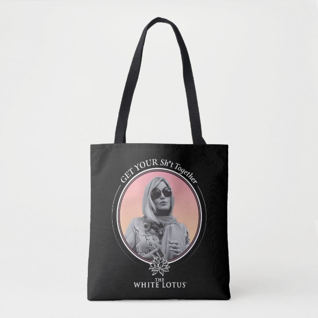 Tote Bag Rassemblez votre sh*t - Le Lotus Blanc (Devant)