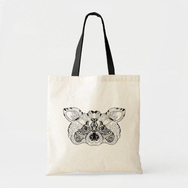 Tote Bag Raton laveur inspiré (Devant)