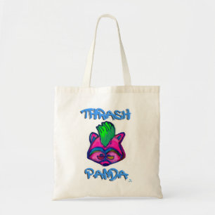 Tote Bag Raton laveur punk drôle de dessin animé Thrash Pan