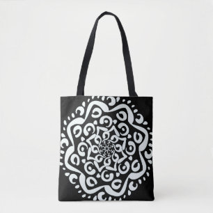 Tote Bag Raven Mandala