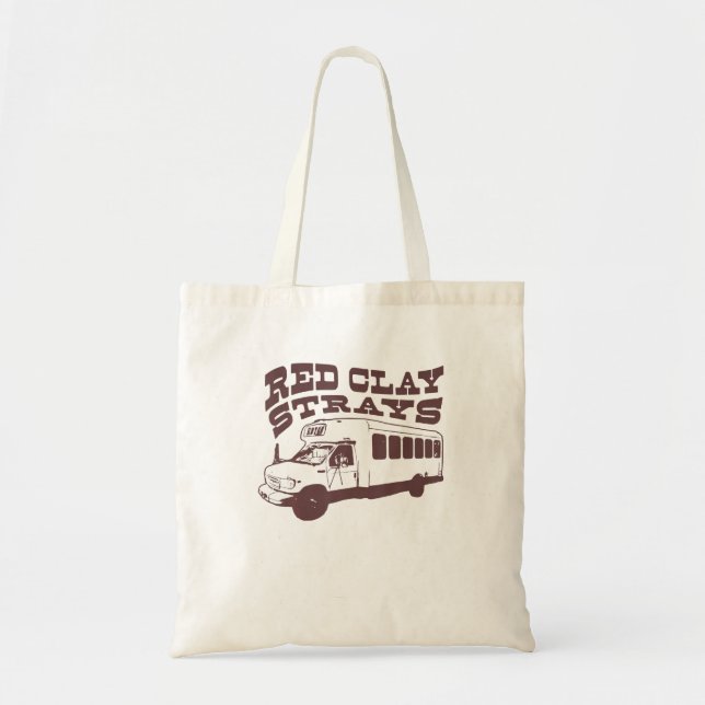 Tote Bag rayures d'argile rouge (Devant)