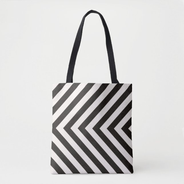 Tote Bag Rayures de risque (Devant)