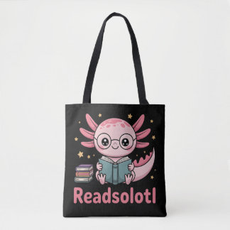 Tote Bag Readsolotl – Livre adoré de l'Axolotl mignon 