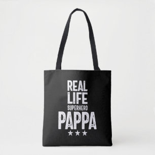 Tote Bag Real Life Superhero Pappa Cadeau Père