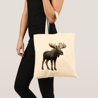 TOTE BAG REALISTIC MOOSE DESIGN. SAMER BRASIL