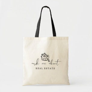 Tote Bag Realtor Me Demandez À Propos Immobilier Promotionn