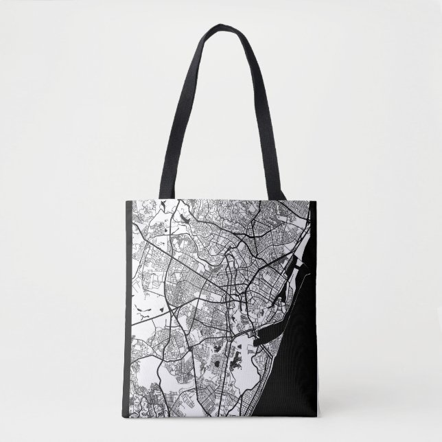 Tote Bag Recife Brazil City Map (Devant)