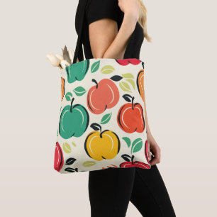 Tote Bag Récolte de la boutique d'épicerie du verger rétro