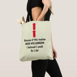 TOTE BAG RECONNAISSANCE POUR L'ENSEIGNANT