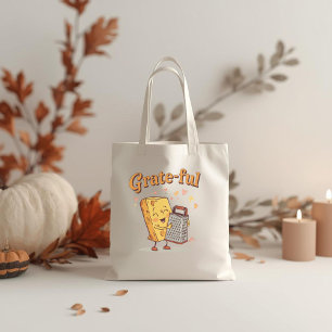 Tote Bag Reconnaissant - Fromage mignon et râpe Action de g