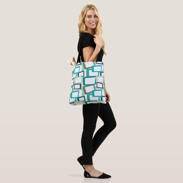 Tote Bag Rectangles modernes du milieu du siècle (Sur le modèle)