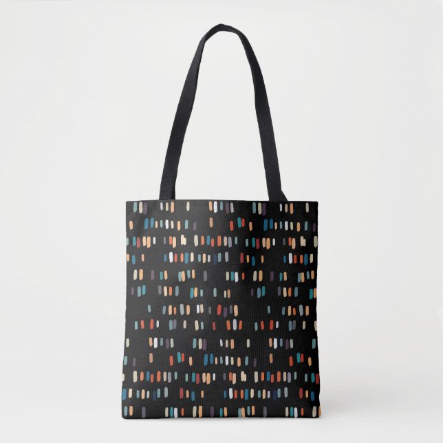 Tote Bag Rectangles multicouleurs irrégulières (Devant)