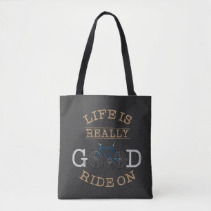 Tote Bag Recyclage - la vie est allumée tour vraiment bon