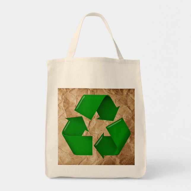 Tote Bag Recycler - Papier grumplé (Devant)